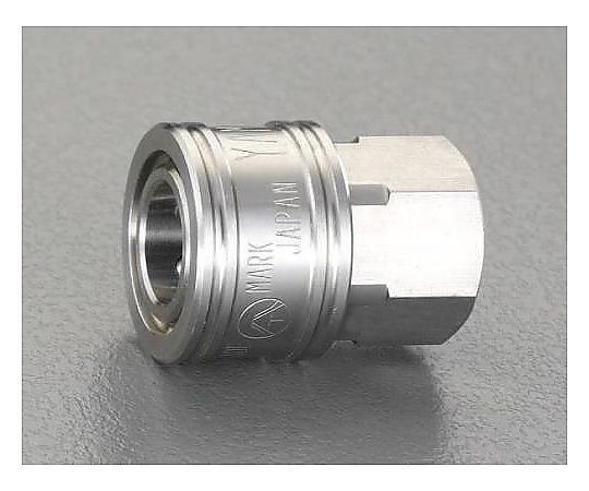 エスコ Rc 3/4\" 雌ねじカップリング(中圧用/ｽﾃﾝﾚｽ) 1個 EA140BE-6"