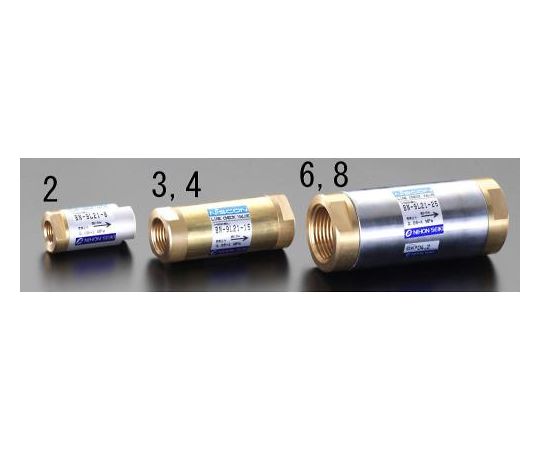 エスコ Rc 1/4\" ラインチェックバルブ 1個 EA153EE-2"