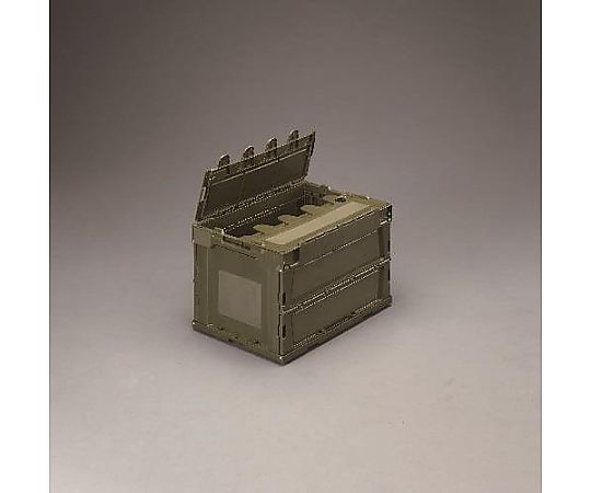 エスコ 648x440x419mm/92.2L 折畳ｺﾝﾃﾅ(OD/蓋付) 1個 EA506AA-9D