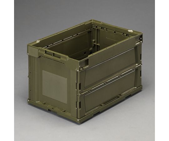 エスコ 530x366x325粍/51.9L 折畳ｺﾝﾃﾅ(OD色/5個) 1仕掛ける EA506AA-14E