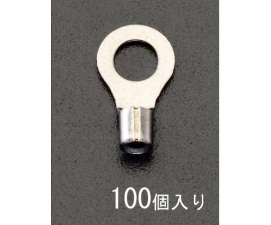 エスコ 5.5- 6 [丸形]耐熱裸圧着端子(100個) 1箱 EA538MA-208