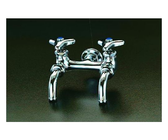 エスコ PJ 1/2\" 双口水栓 1個 EA468CG-4"