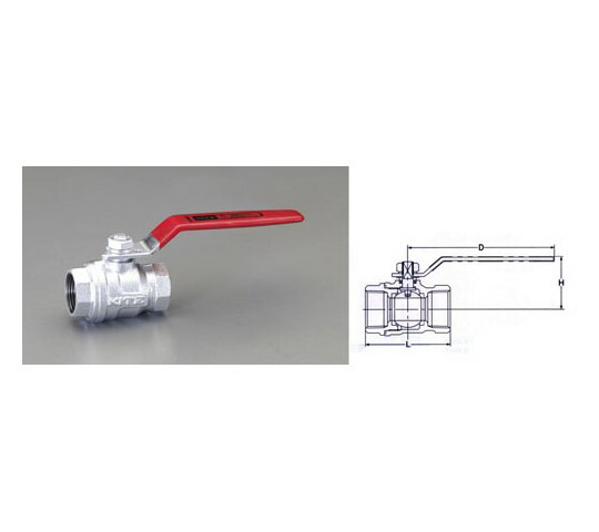 エスコ Rc1･1/2\" どんぶり鉢弁膜(ﾀﾞｸﾀｲﾙ鋳鉄製) 1個 EA470AS-14"