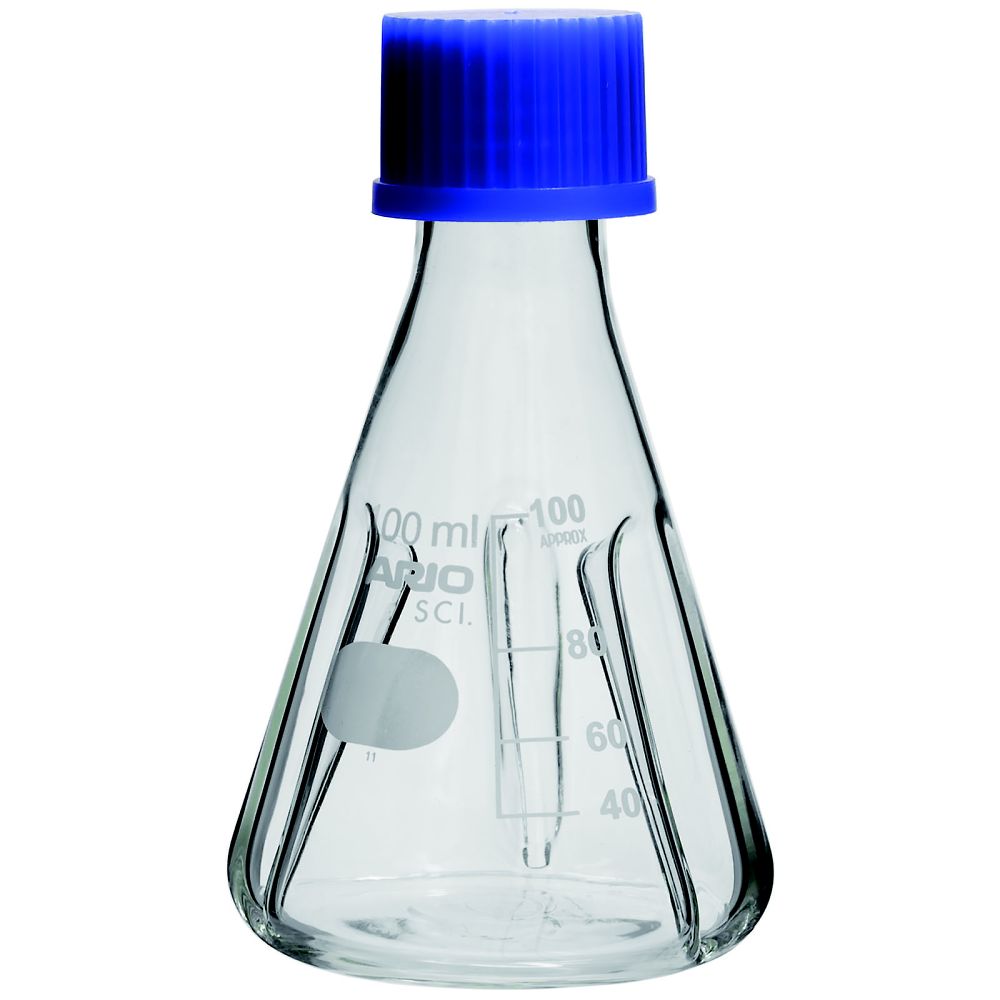 HARIO バッフル付き添い人ねじ口三角瓶 100mL 1箱（12個入） 1箱(12個入) BNSF-100-SCI
