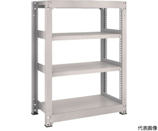 【大型品別途貨物輸送】 トラスコ中山 スチール写真仕合わせ M3型中量棚 1200×1121×H1200 4段 単体 ネオ薄墨色 M3-44124