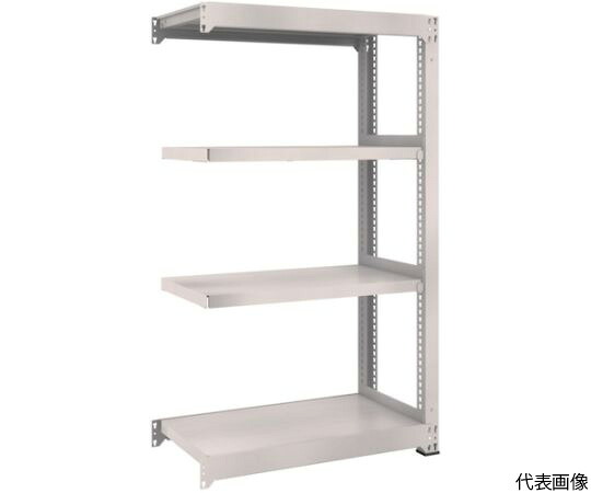 【大型品別途送料】 トラスコ中山 スチールラック M3型中量棚 900×1121×H1500 4段 連結 ネオグレー M3-53124B