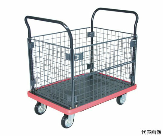 トラスコ中山 MKP脂製手押し車 金網付 716×436 MKP-157 治療機器-医薬品・コンタクト・介護