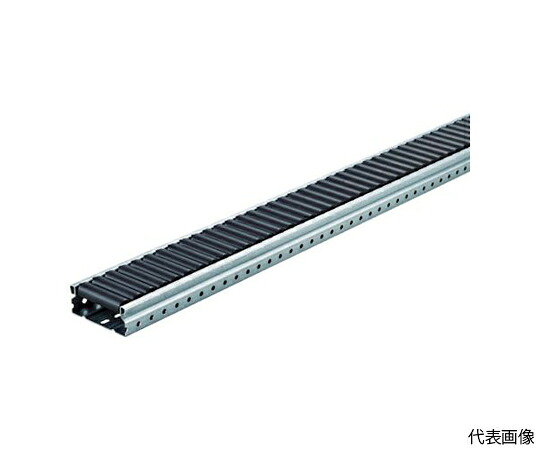 トラスコ中山 流通棚用 導電ホイールコンベヤ Φ18広広とした P20XL3000 V-1870UD-25-3000
