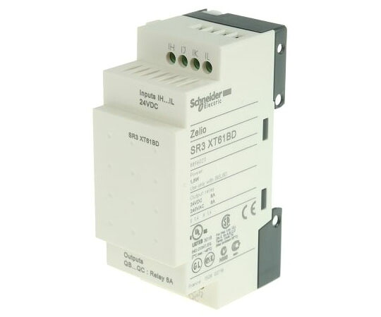 シュナイダーエレクトリック 取りひろげるモデュール 中継ぎ 2 x Output 24 V dc Zelio Logic SR3XT61BD 医薬品・コンタクト・介護-治療機器-その他