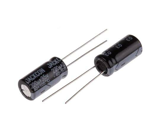 RS Pro 電解コンデンサ 220μF 35V dc 1袋（1000個入） 170-1216 治療機器-その他-医薬品・コンタクト・介護