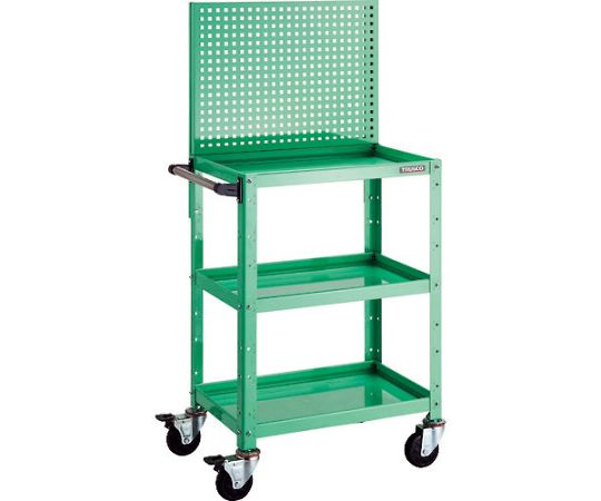 【大型品別途送料】 トラスコ中山 バーディーワゴン 上部パンチングパネル 600X400X1330 ヤンググリーン BDW-P963-YG