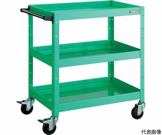 【大型品別途貨物輸送】 トラスコ中山 物の具手押し車 バーディワゴン 600X400XH880 深3段 白いこと BDW-963F3-W 医薬品・コンタクト・介護-その他