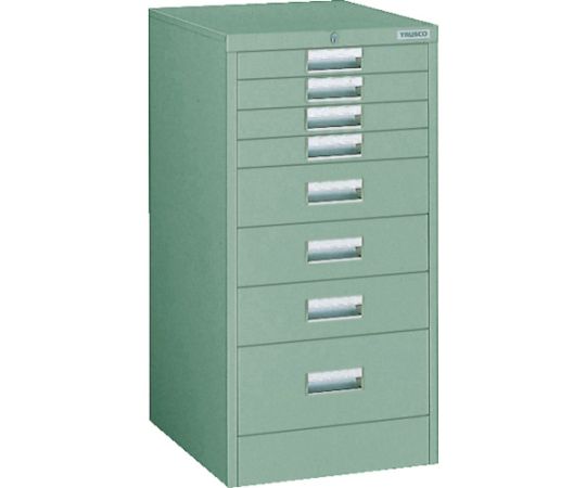 トラスコ中山 WVR型収納家具 450X500XH880 抽き出し8段 WVR-C8