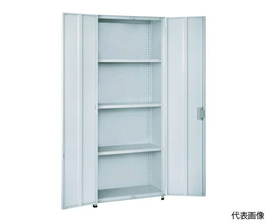 トラスコ中山 軽中量棚150型 両開扉付棚900×300×H1800 5段 TLA63K-25DH