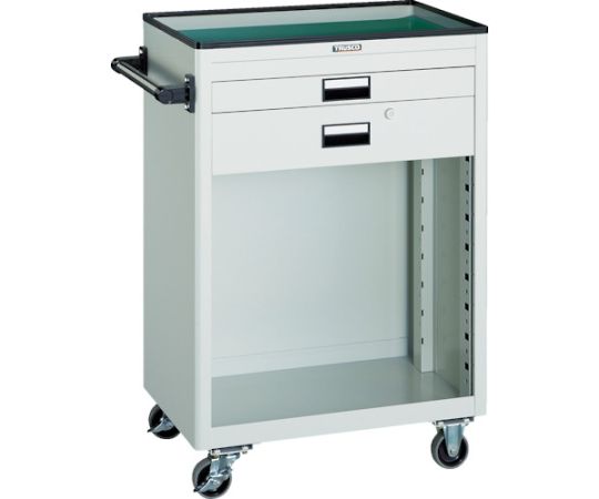 トラスコ中山 手道具手押し車 600X400 浅1深1抽き出し 幕板付 W NTS-611P-W
