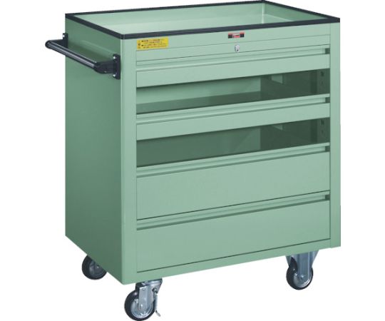 トラスコ中山 BM2型収納家具手押し車 750X500XH880 浅2深2 BM2-S2L2