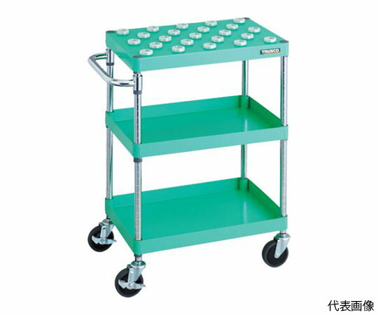 【大型品別途送料】 トラスコ中山 フェニックスワゴン 省音 750X500XH880 BT-30 W色 PEW-TL972C-W