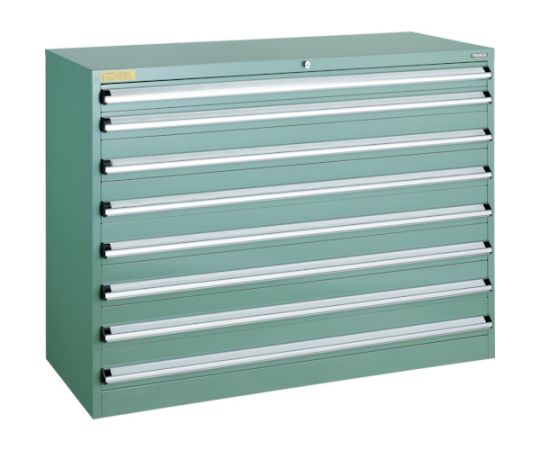 トラスコ中山 VE13S型収納家具 1300X550XH1000 抽き出し8段 VE13S-1003