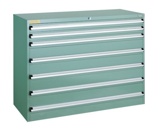 トラスコ中山 VE13S型収納家具 1300X550XH1000 抽き出し7段 VE13S-1008