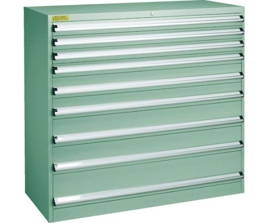 トラスコ中山 VE13S型押し入れ 1300X550XH1200 抽き出し9段 VE13S-1201