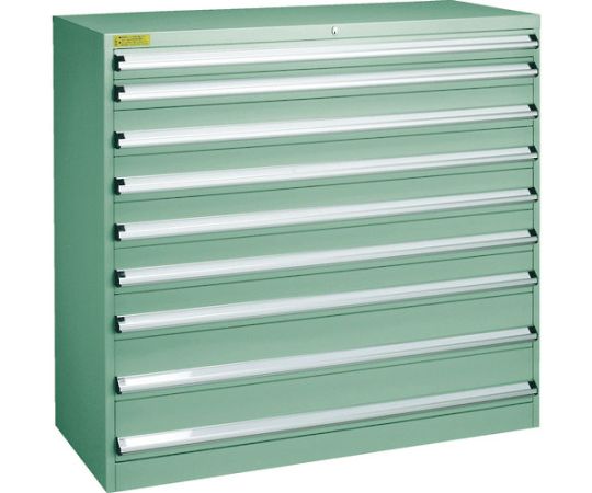 トラスコ中山 VE13S型押し入れ 1300X550XH1200 抽き出し9段 VE13S-1202