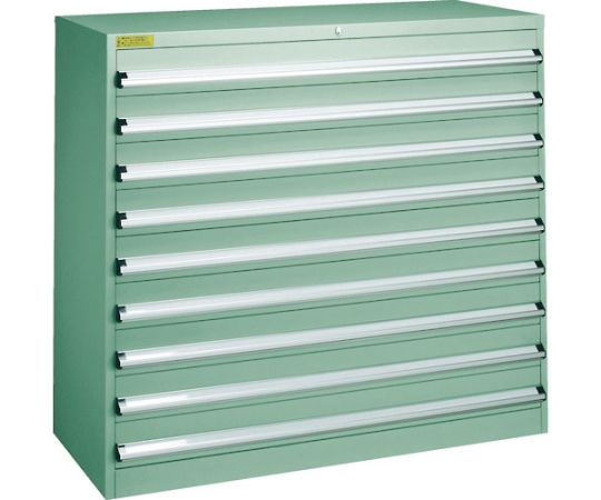 トラスコ中山 VE13S型押し入れ 1300X550XH1200 抽き出し9段 VE13S-1206
