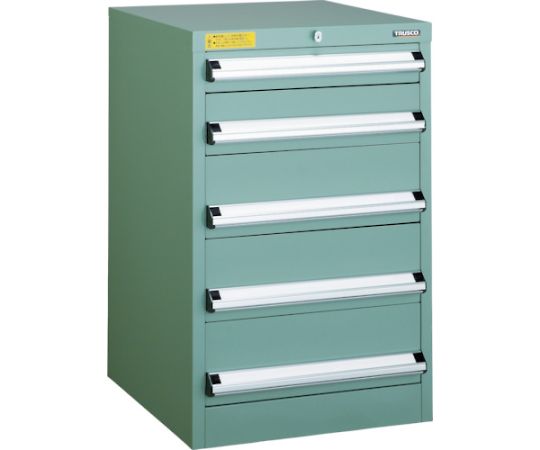 トラスコ中山 VE5S型収納家具 500X550XH800 抽き出し5段 VE5S-808