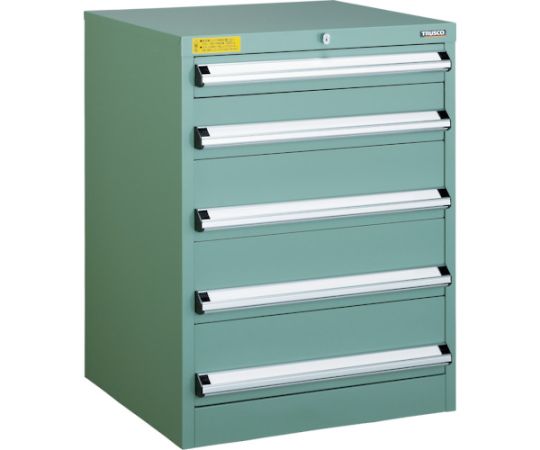 トラスコ中山 VE6S型中量収納家具 600×550×H800 抽き出し5段 VE6S-808 治療機器-その他-医薬品・コンタクト・介護
