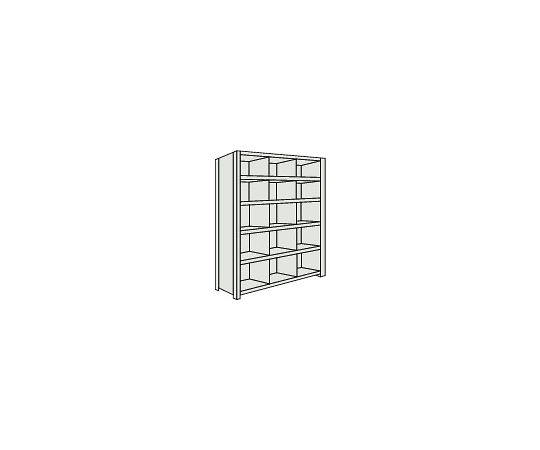 【大型品別途送料】 トラスコ中山 スチール製軽量ボルト式棚 縦仕切付 W875×D300×H2100 3列5段 ネオグレー 73V-36 NG