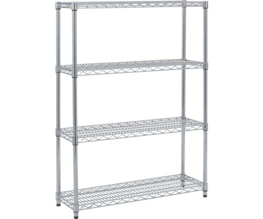 【大型品別途貨物輸送】 トラスコ中山 ステンレス鋼製メッシュ仕合わせ H1228XW905XD305 4段 TSM-4334