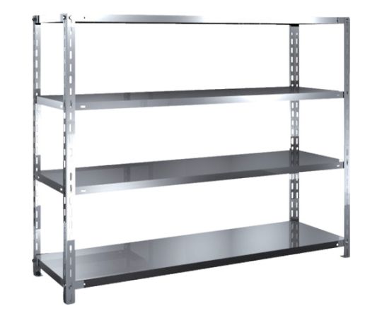 トラスコ中山 SUS304製軽さ棚 1500XD450XH1200 全ての存在4段 SU3-4544