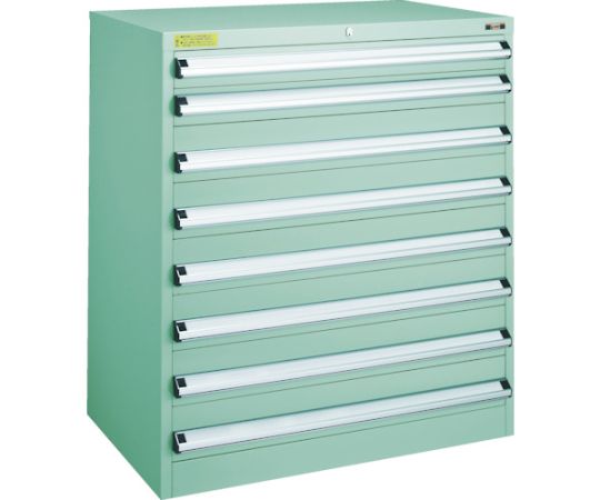トラスコ中山 VE9S型中量収納家具 880×550×H1000 抽き出し8段 VE9S-1003