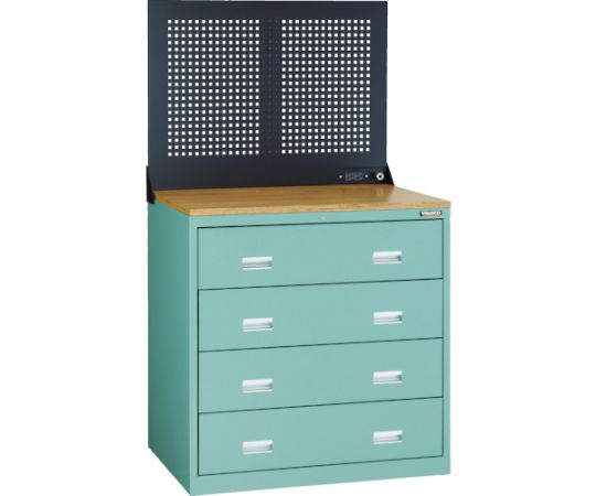 トラスコ中山 TWK型収納家具 900X650 4段 Pダイアログボックス付 GN TWK-904SP-GN