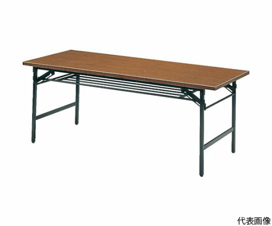 トラスコ中山 折りたたみ話し合い時刻表 1500X450XH700 チーク 1545