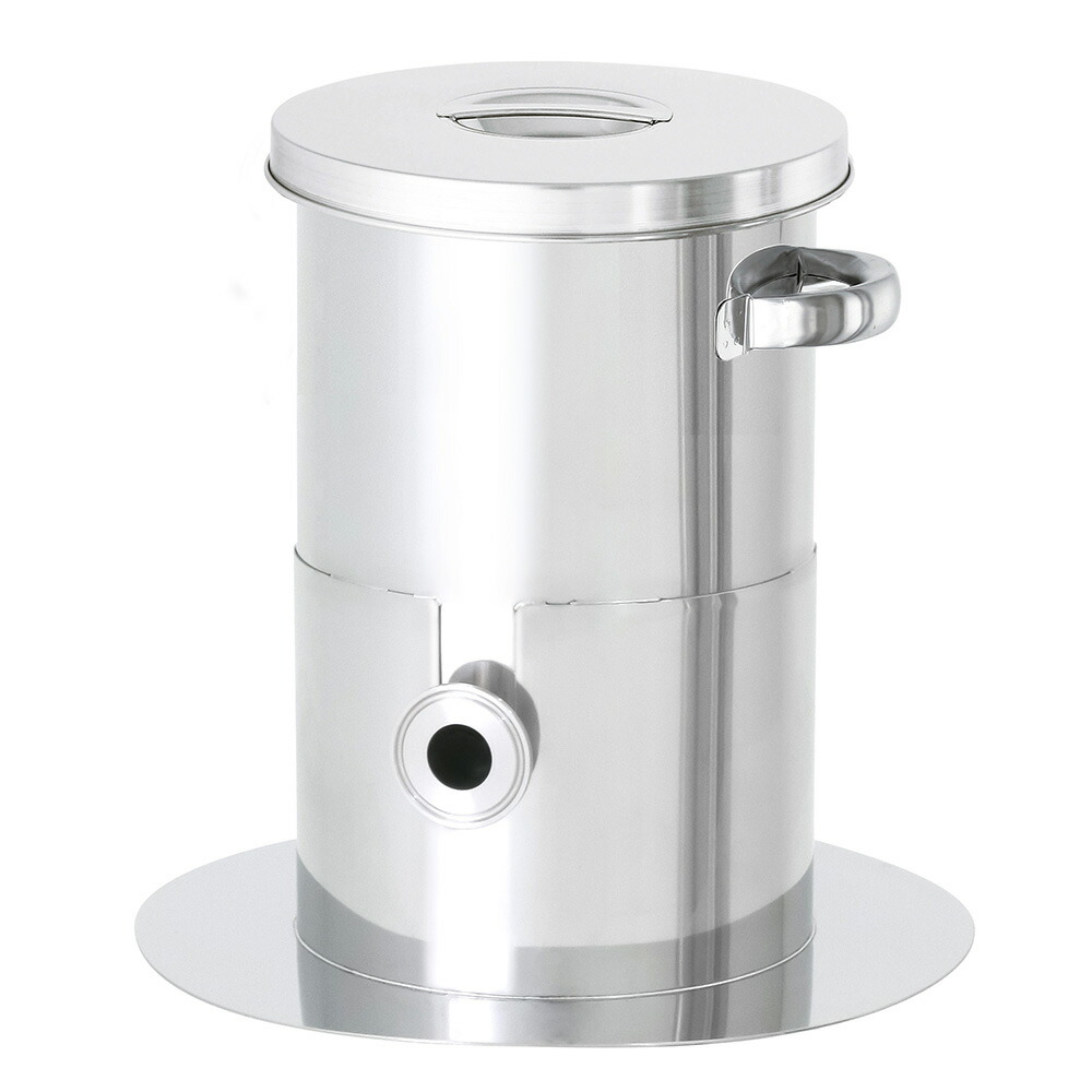 MONOVATE（旧：日東金属産業） 底部傾斜角度型ステンレス鋼入れもの 弁膜無 15L KTT-ST-27