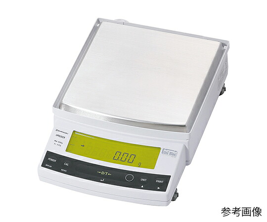 島津製作所 上皿天びん UP-X・目盛り調整重し内蔵印字機 4200g 最低限度見せびらかす：0.01g 英語版目盛り調整証拠立てる書き出し UP4202X