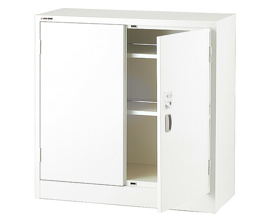 アズワン 医薬品蔵置き庫（文字盤錠型） 白いこと 880×380×880粍 N-330R-D･OW