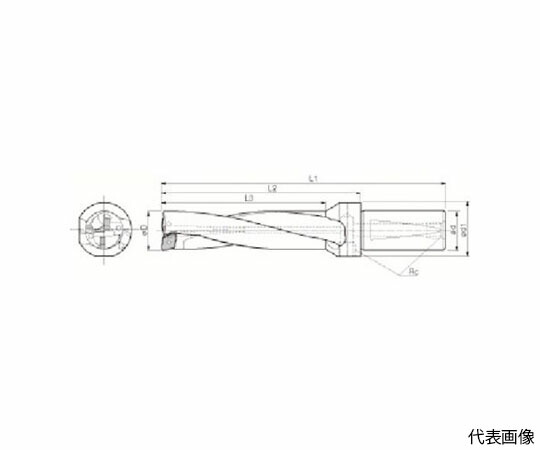京セラ 神通力せん孔機 DRZ型用ホルダ 産業深さ4×DC S20-DRZ1560-05