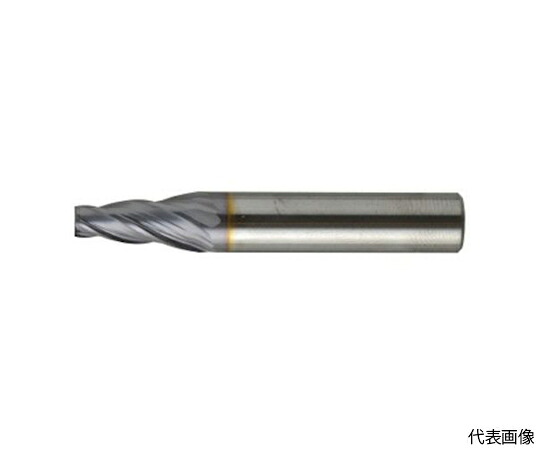 ユニオンツール 超硬エンドミル テーパ φ8×片角 2° CCTE40804