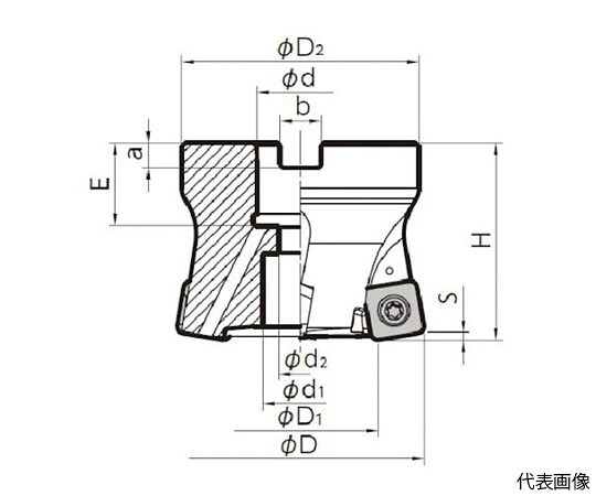 京セラ 高送ることカッタ MFH Harrier 人間の顔圧砕機（SOMT10手合い）粍遣りかた 刃径50粍 刃数5枚 全長50粍 MFH050R-10-5T-M
