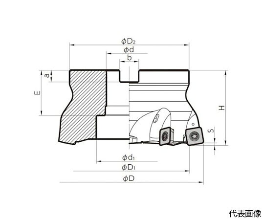 京セラ 高送ることカッタ MFH Harrier 人間の顔圧砕機（SOMT14手合い）in致しかた 刃径125粍 刃数7枚 全長63粍 MFH125R-14-7T その他-医薬品・コンタクト・介護-治療機器