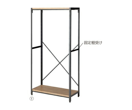ストア・エキスプレス Lアングルシェルフ H180cm W120cm 61-779-11-3