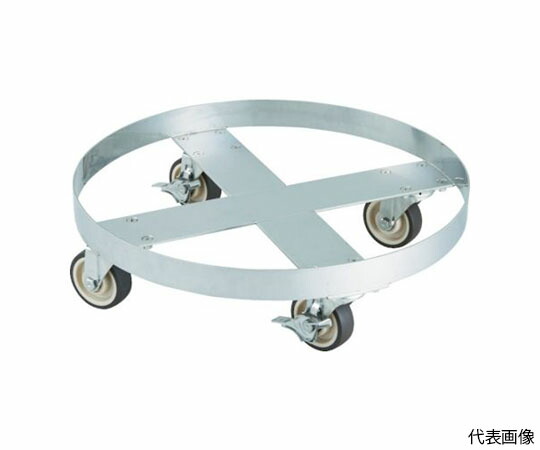 トラスコ中山 SUS304 ドラム缶台車 250L ステン金具 NU車輪 SD-250-SNU