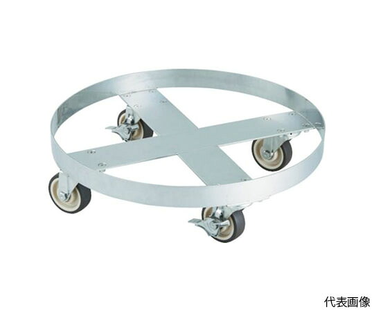 トラスコ中山 SUS304 ドラム缶台車 300L ステン金具 NU車輪 SD-300-SNU