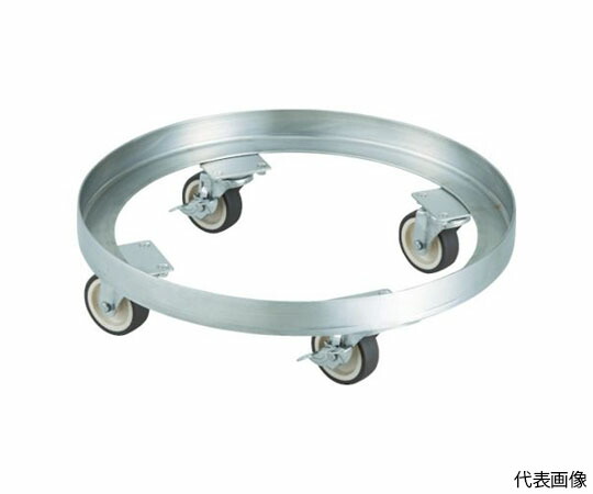 トラスコ中山 SUS304 ドラム缶台車 300L ステン金具 NU車輪 SDA-300-SNU