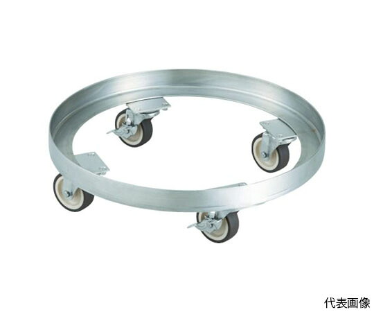 トラスコ中山 SUS304 ドラム缶台車 350L ステン金具 NU車輪 SDA-350-SNU
