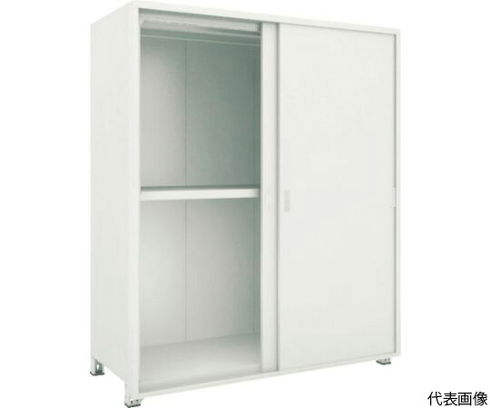 【大型品別途貨物輸送】 トラスコ中山 M3型棚 背板・側板・引違扉付 W1500XD471 3段 M3-6553-SGK