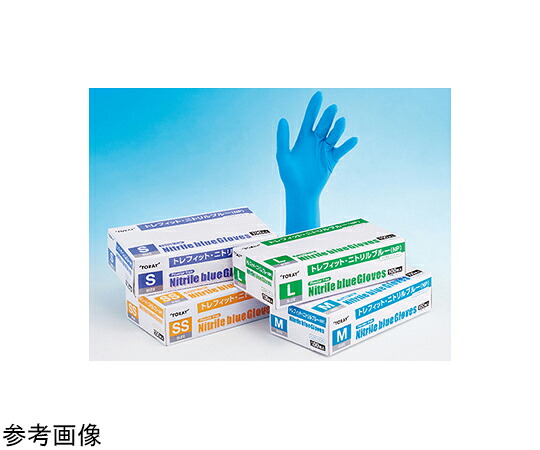 東レ・メディカル 検査用手袋 トレフィット・ニトリルブルー（NP）M 100枚×10箱入 NB212NM