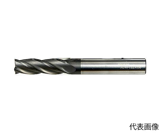 トラスコ中山 超硬スクエアエンドミル（4枚刃・3D・ギャッシュランド付）20.0 AC40-TEL4200