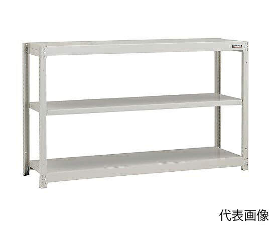【大型品の為別途送料有】 トラスコ中山 スチールラック M1.5型軽中量棚 860X295XH900 3段 単体 M1.5-3333